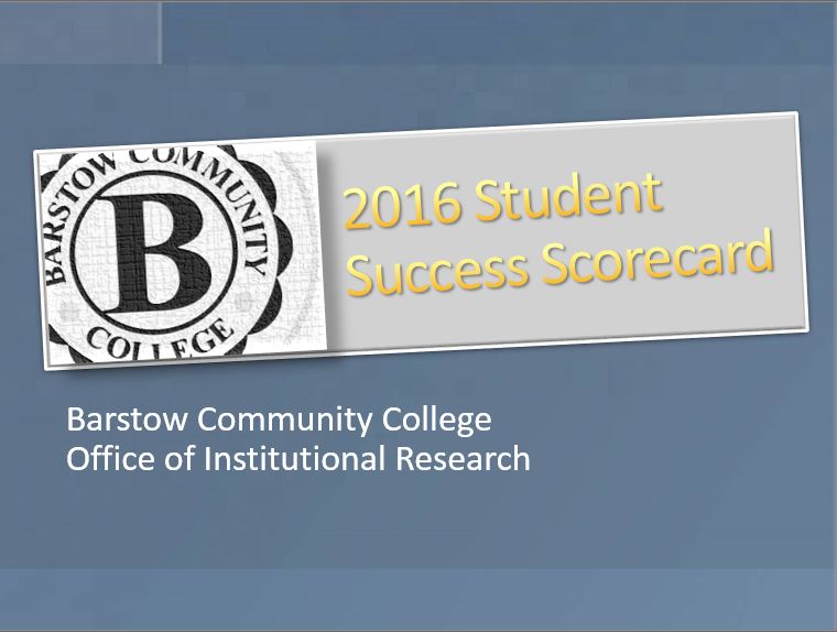 Student Success Scorecard - 2016 (January 2017)