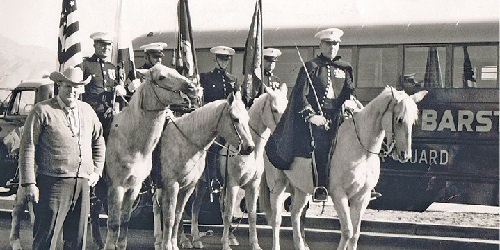 USMC Mounted Color Guard
