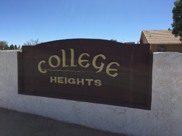 College Heights sign