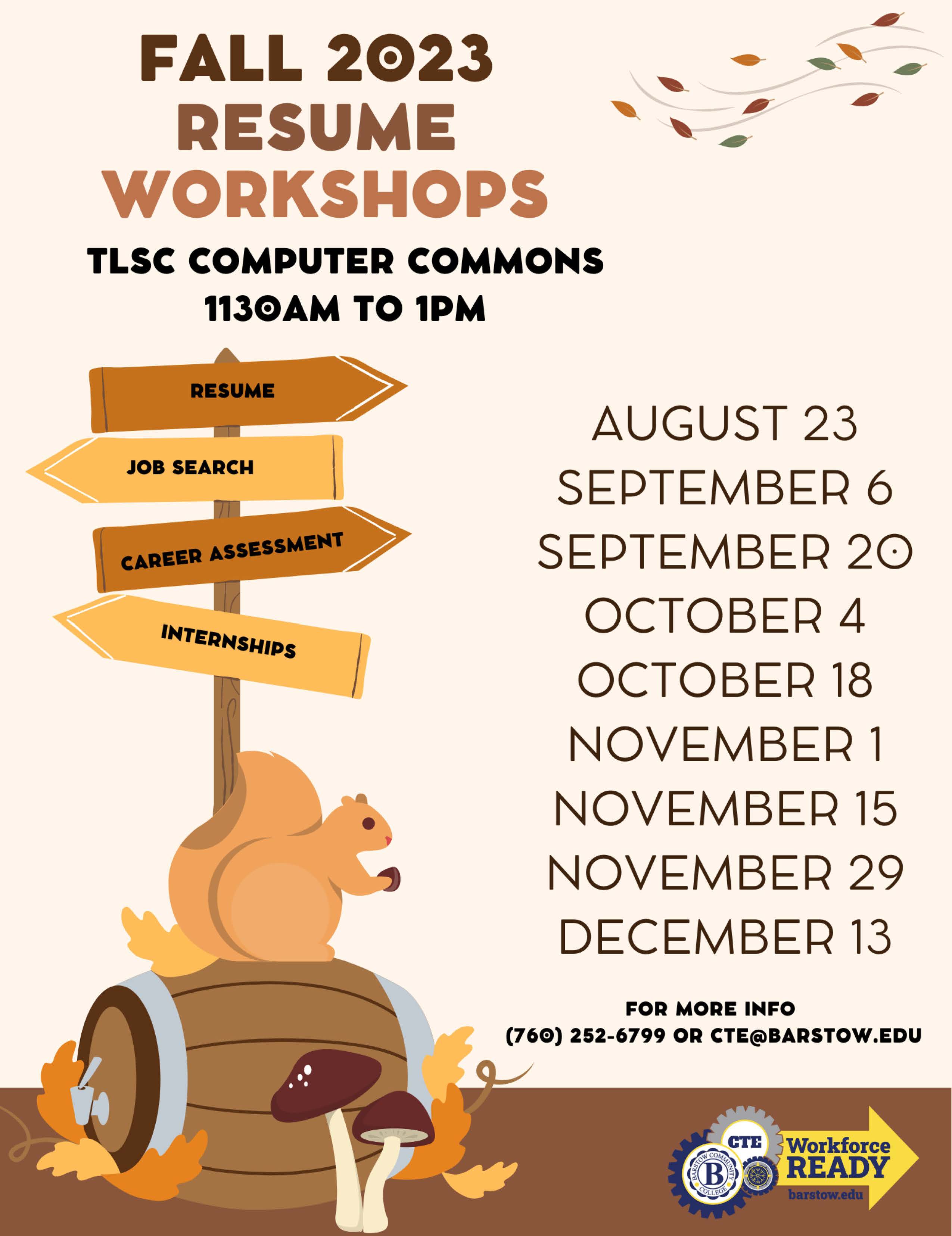 Resume Workshops