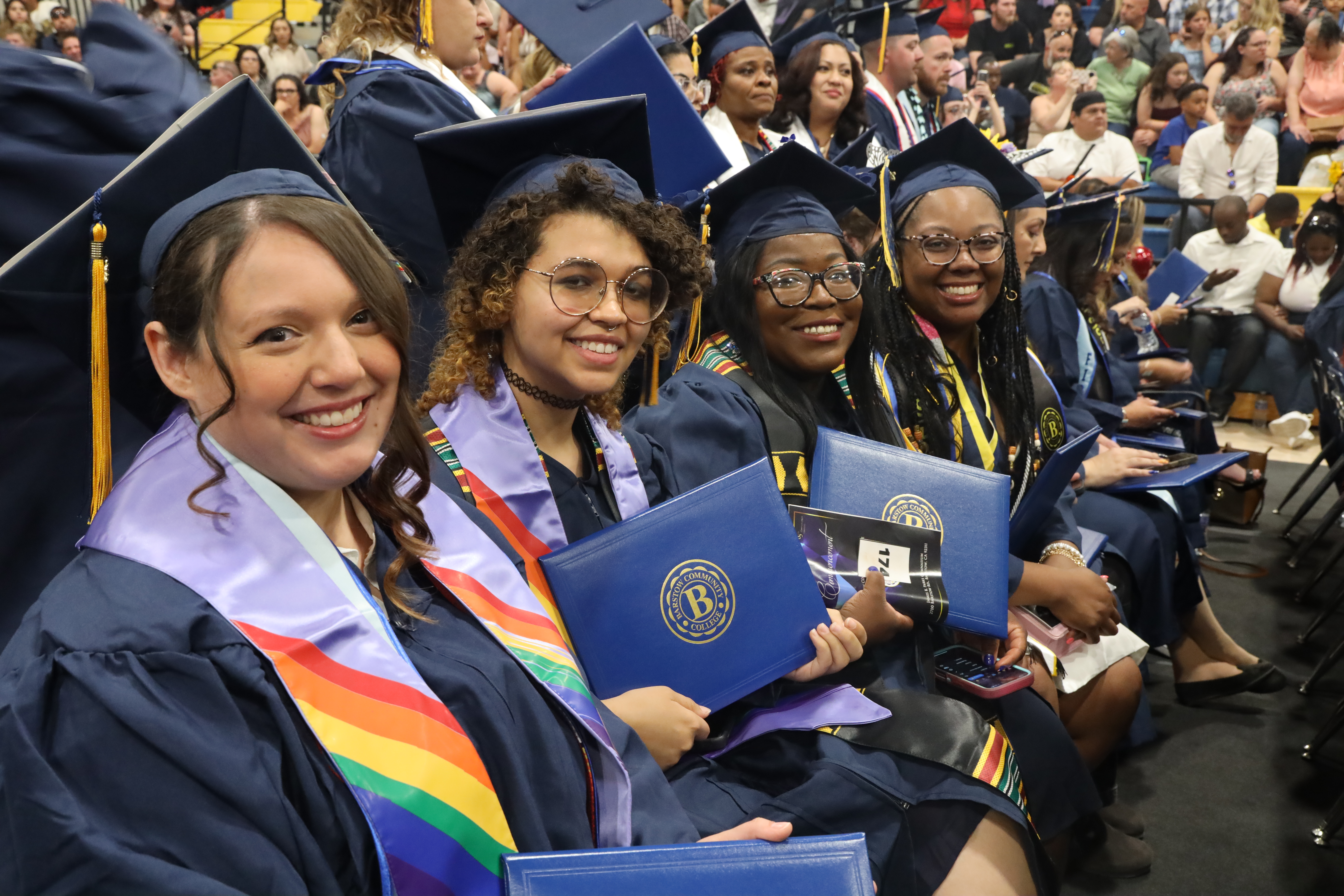 Lavender scholars at commencement 