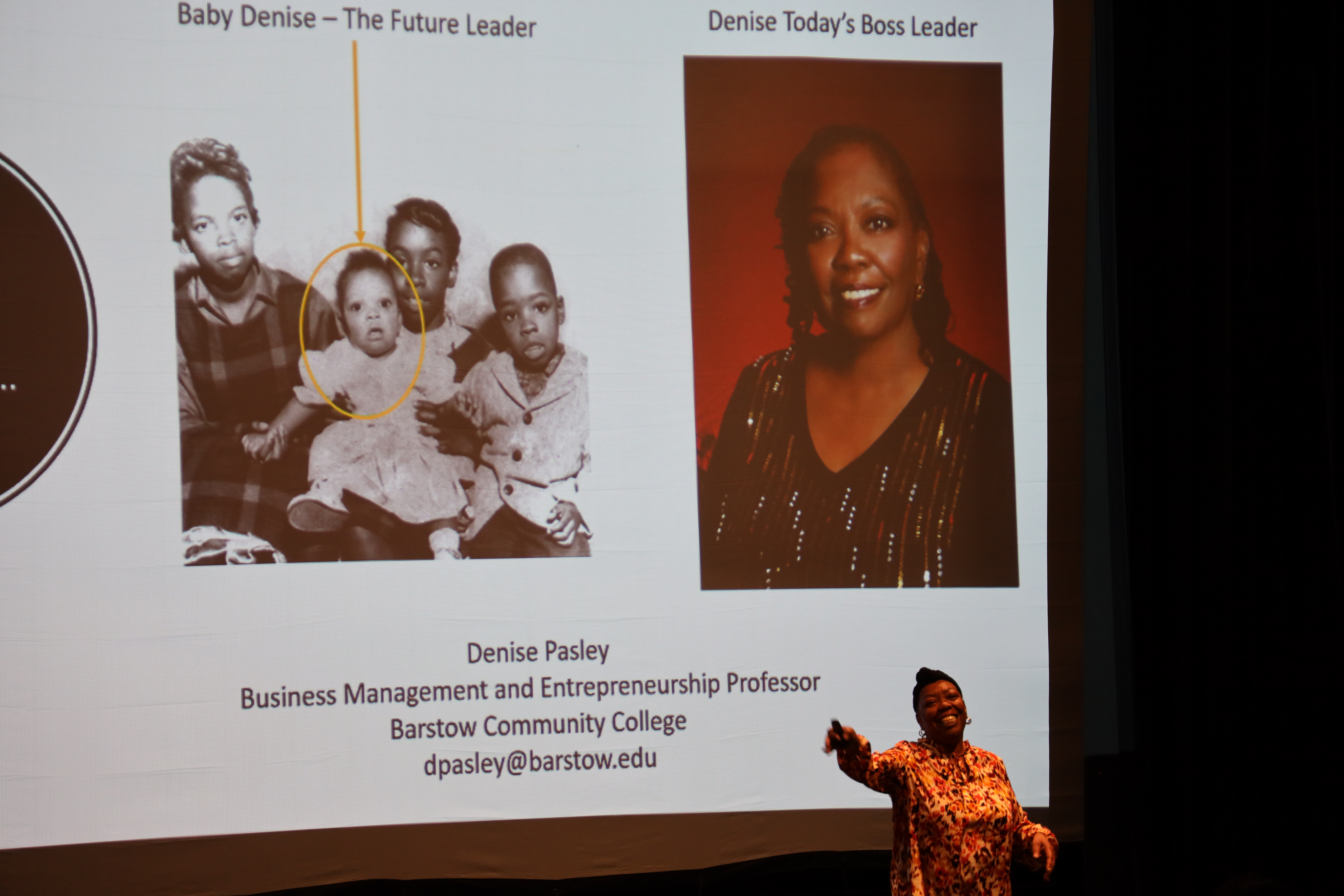 Instructor Denise Pasley presenting workshop