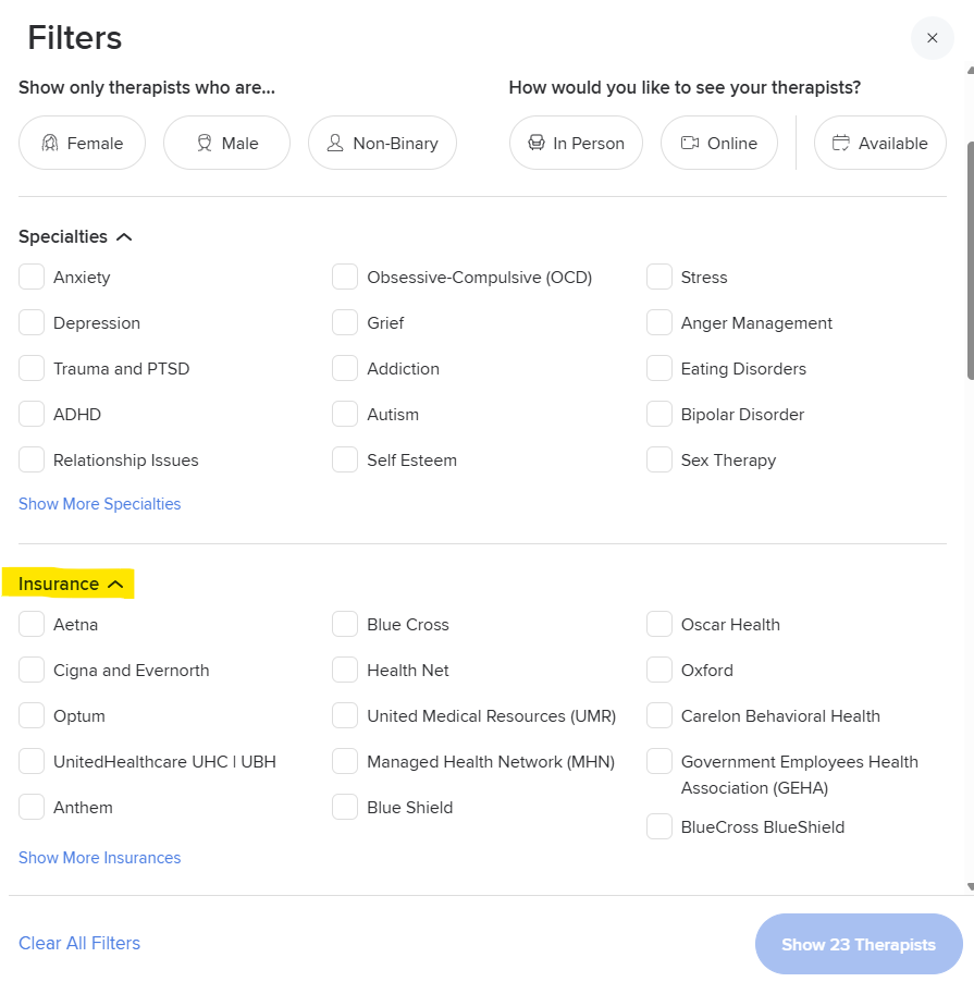 filter tool