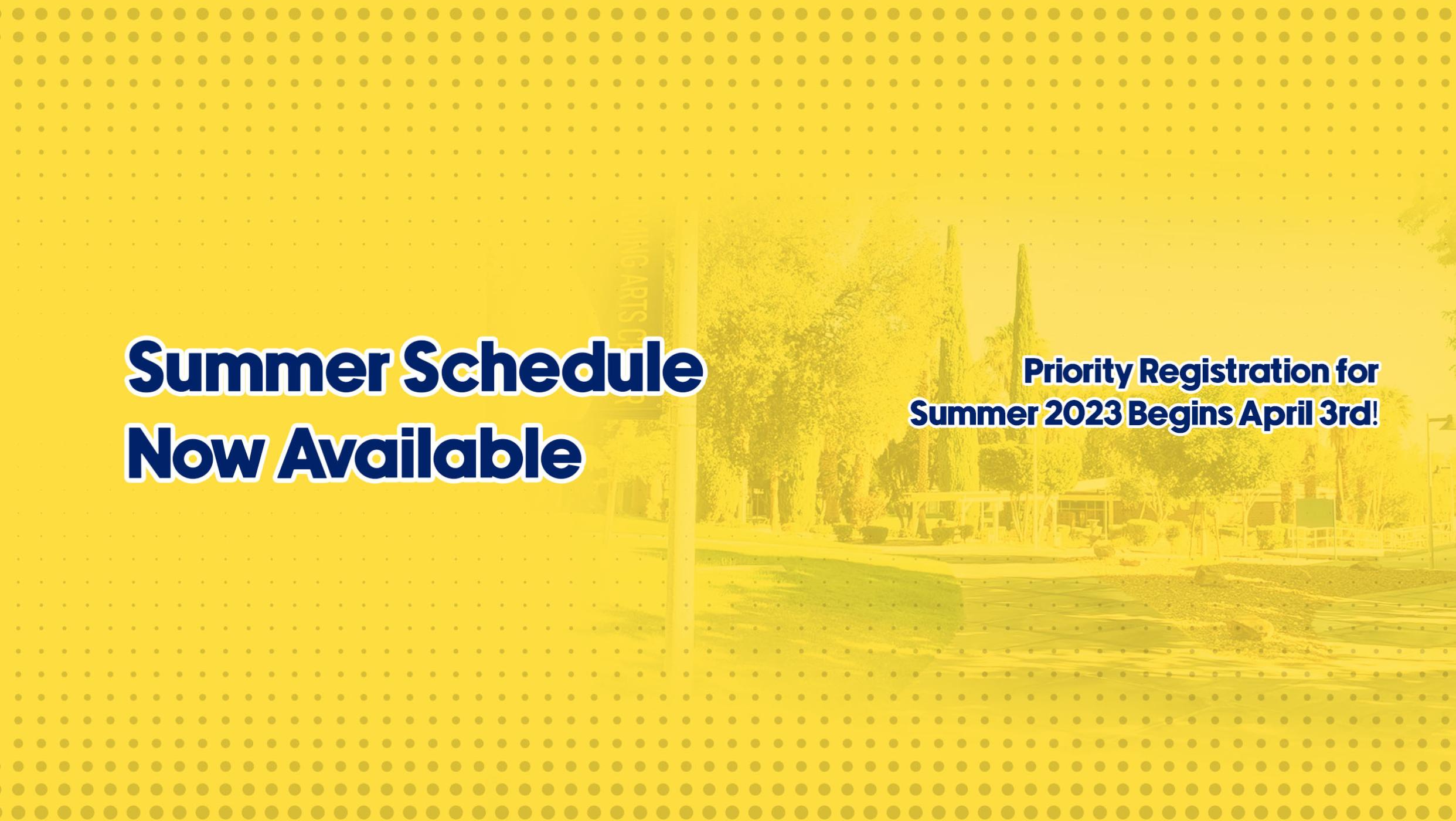 Summer Schedule 23