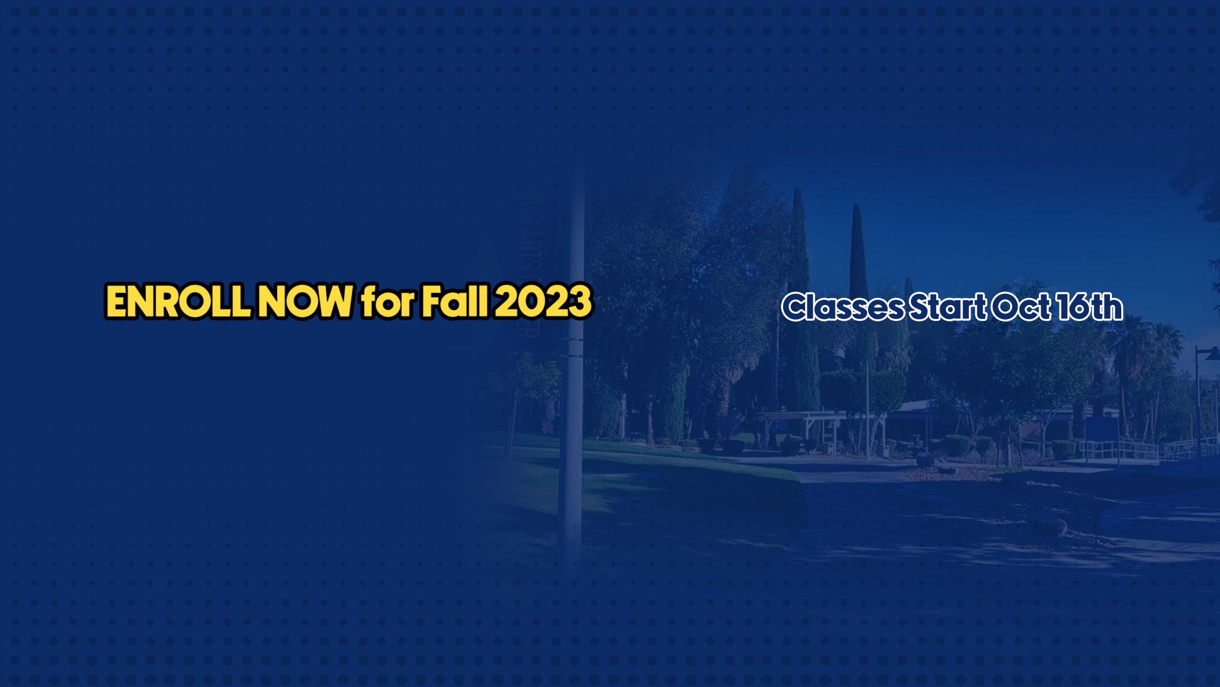 Fall 2023 Registration