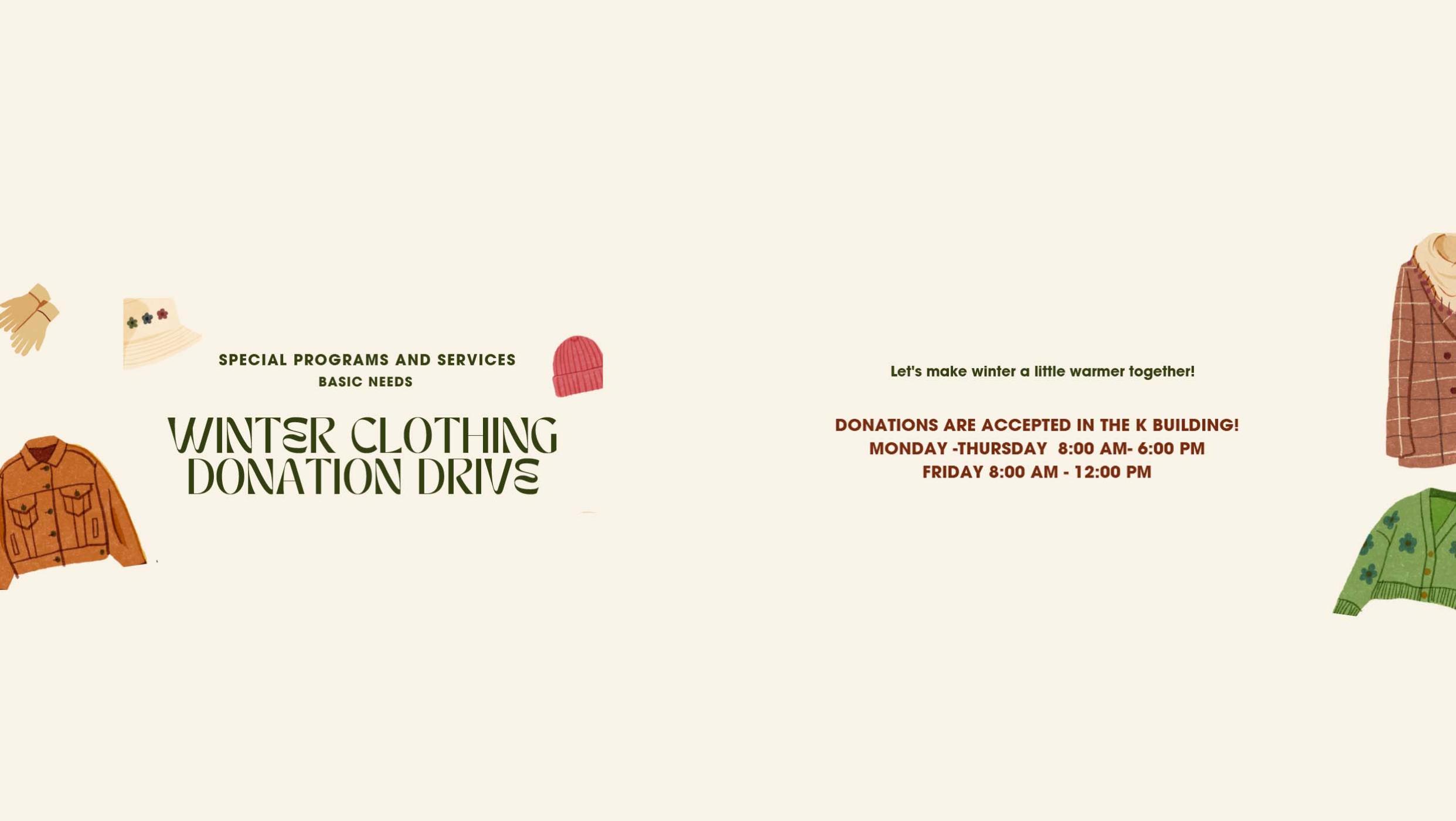 Winter clothing drive