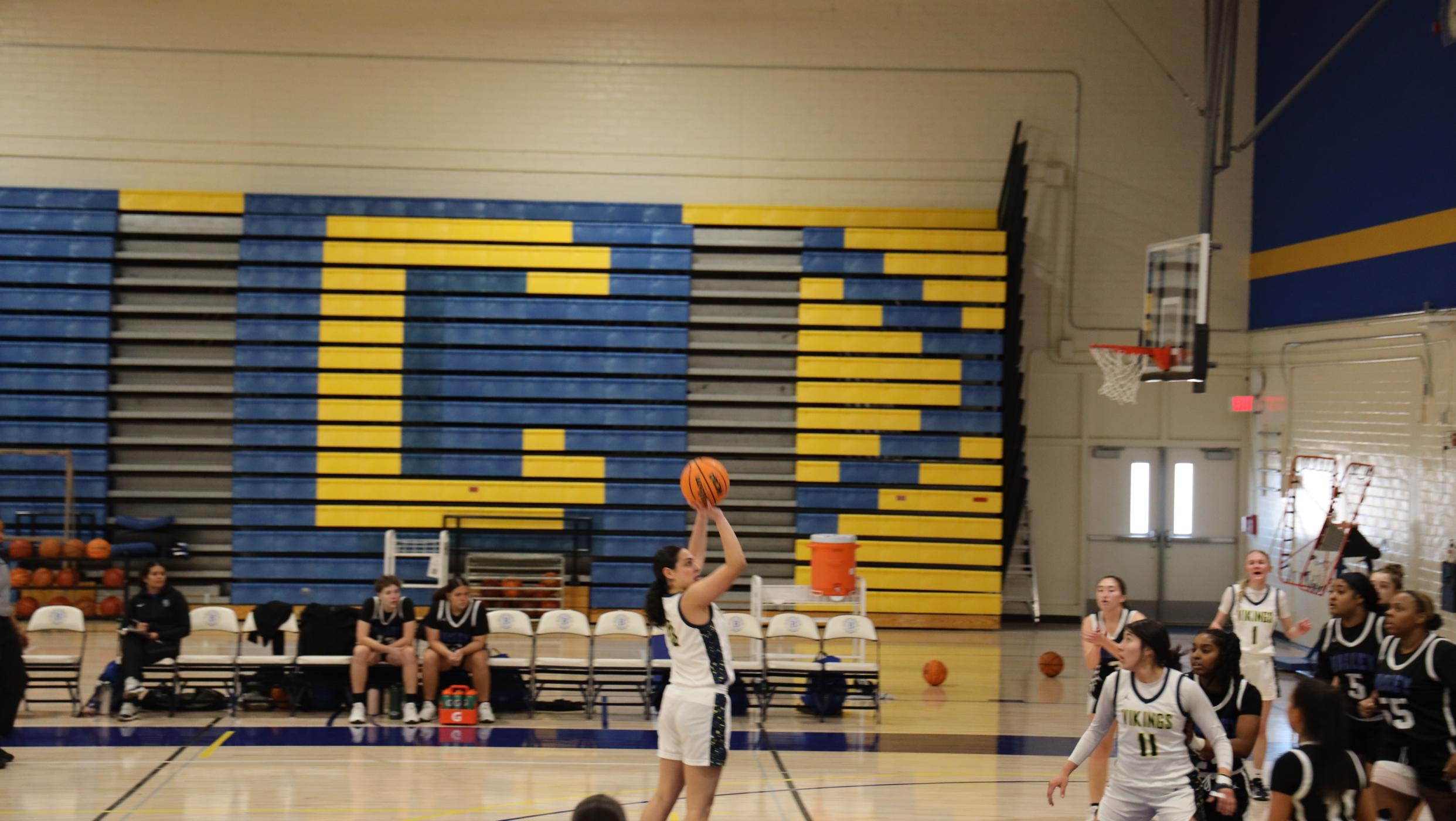 Woman Shooting Basketball