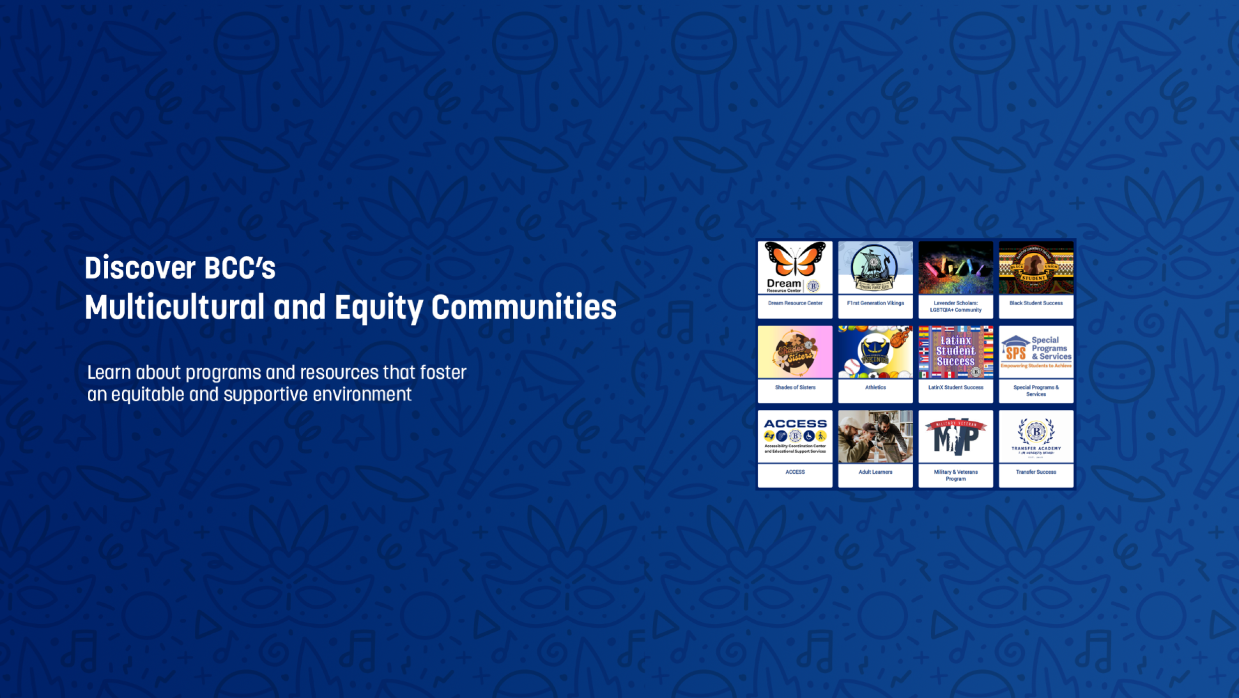 Multi Cultural and Equities communities pages