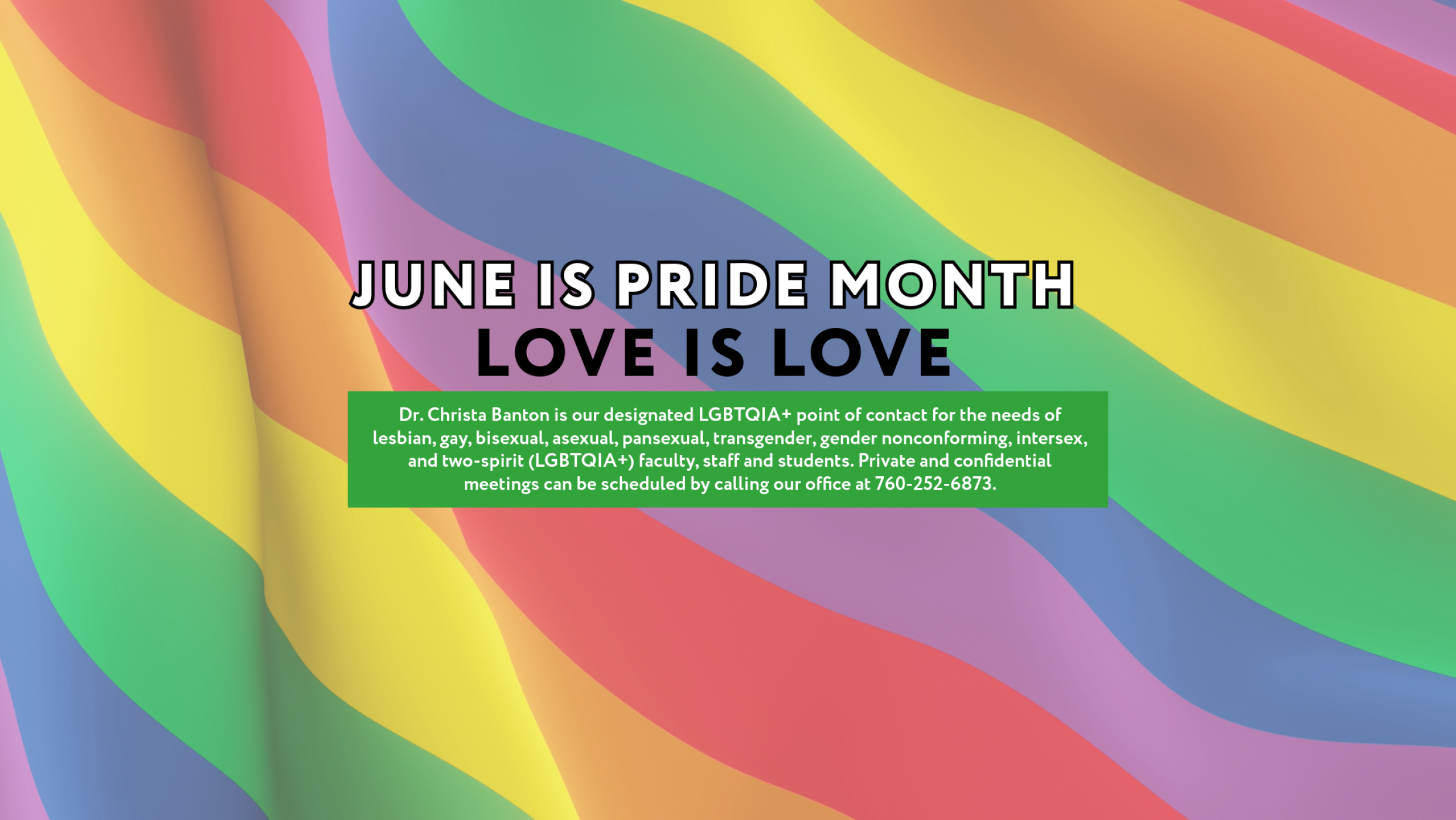 LGBTQIA Support Banner
