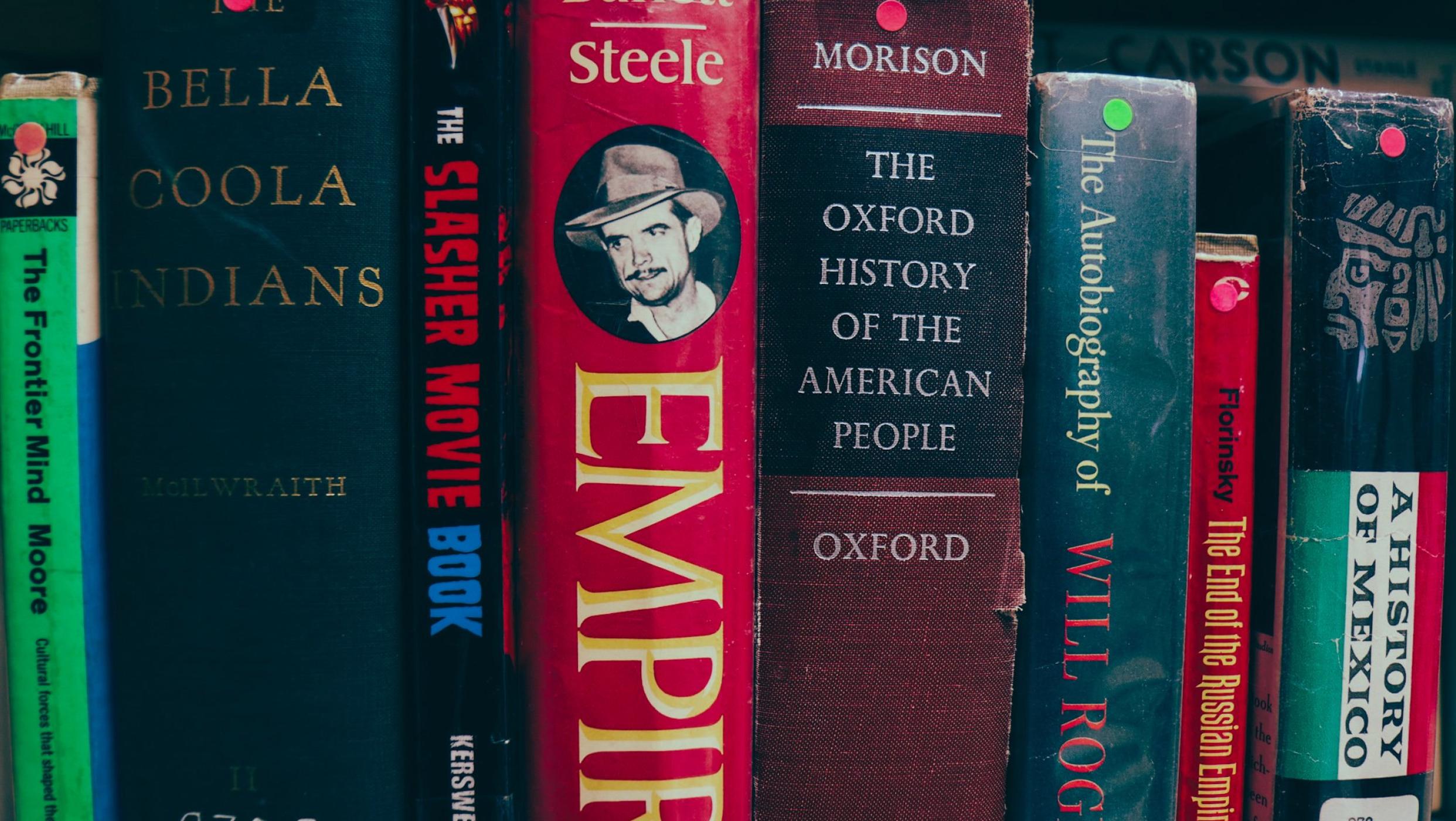 Books on shelf