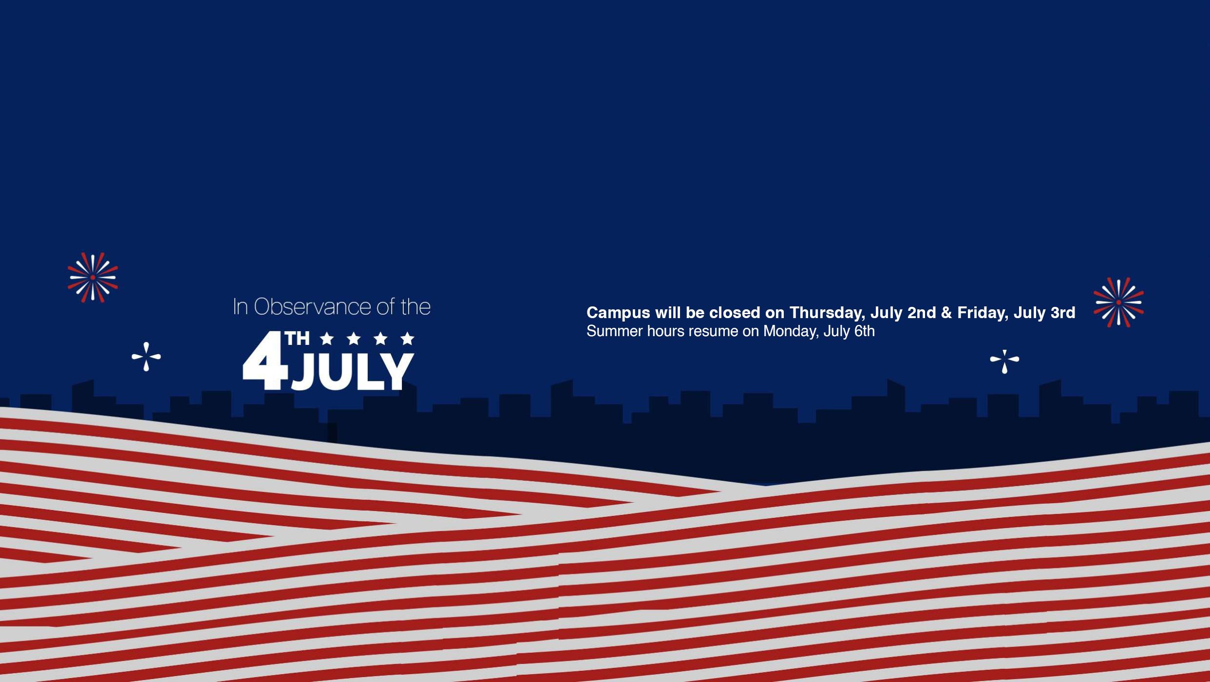4th of July Closure 2027