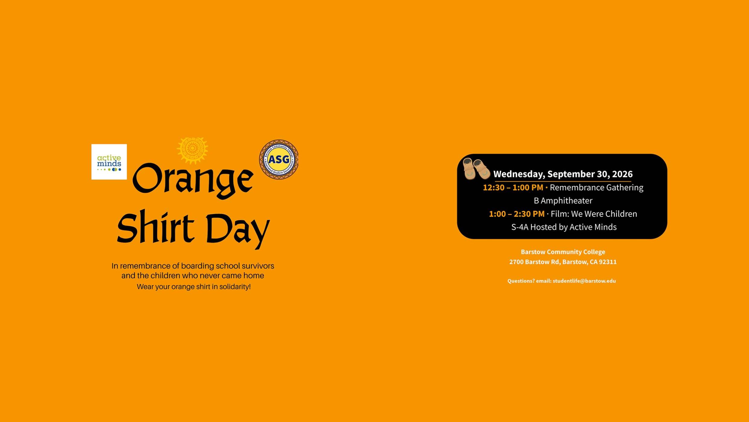 Orange Shirt Day 2026