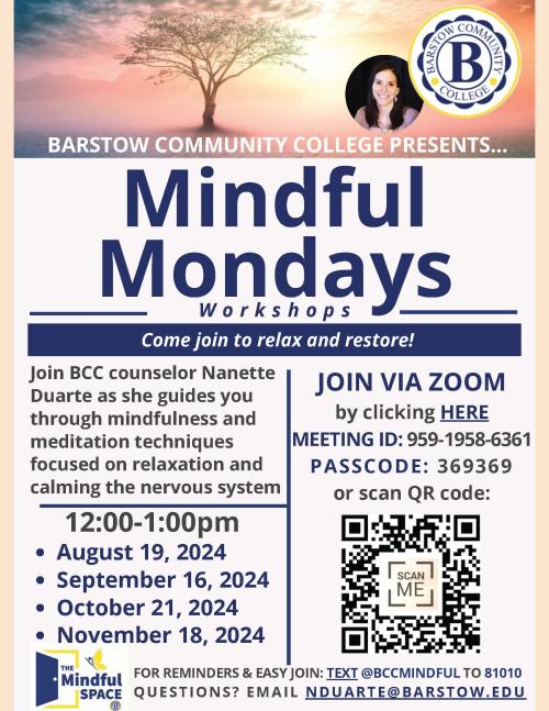 The Mindful Space Barstow Community College