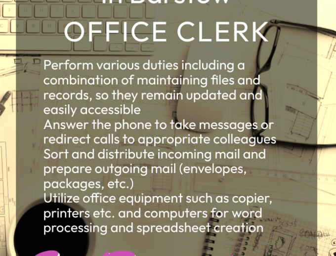 H&B Refrigeration Now Hiring an Office Clerk