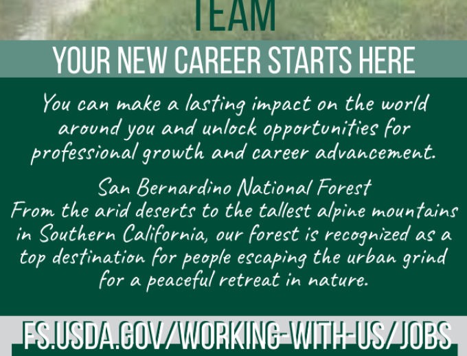 USDA Forest Service is Hiring in San Bernardino County